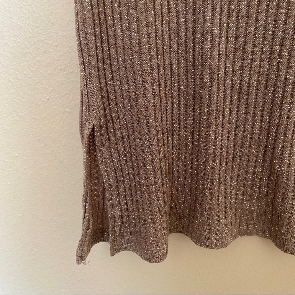 Zara Ribbed Sparkly Knit Top - Picture 2 of 3